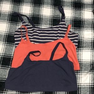 Old Navy light support sports bras.